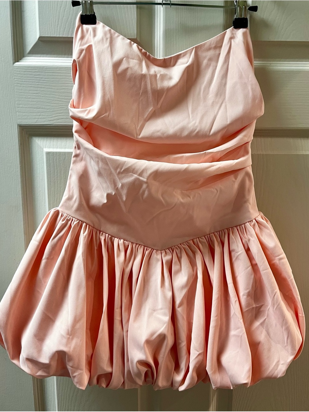 Light Pastel Pink Party Dress - Sleeveless Bubble Skirt